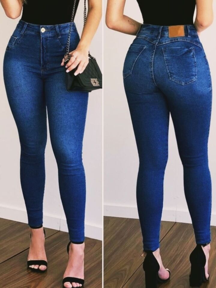 Calça shops jeans 42 feminina